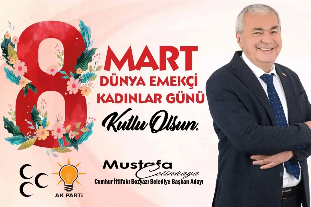 Bozyazı  Belediye Başkanı Mustafa Çetinkaya Kadınlar Gününü Kutladı