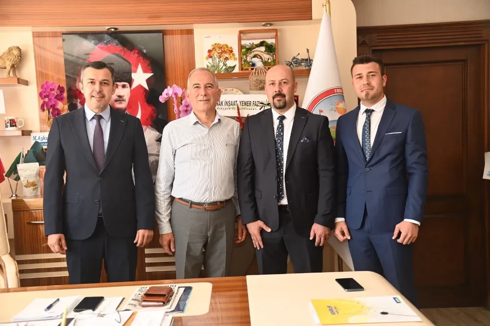Aksa Çukurova Doğal Gaz’dan Belediye Başkanı Deniz’e Hayırlı Olsun Ziyareti 