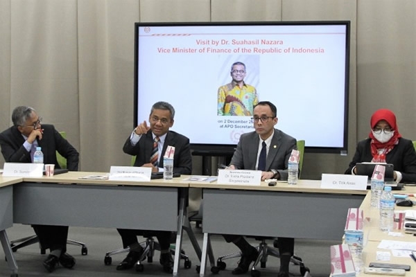 AVT Genel Sekreteri ve Endonezya Maliye Bakan Yardımcısı fikir alışverişinde bulundu