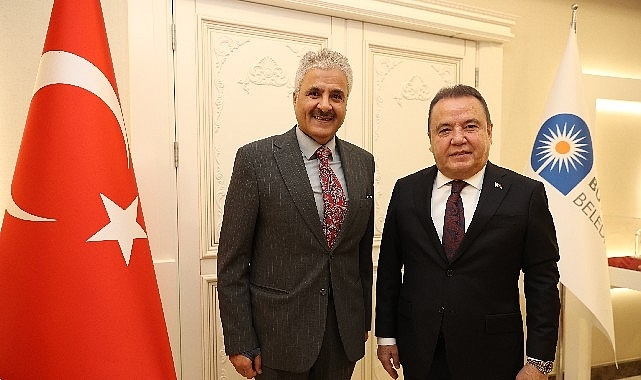 Başkan Böcek Kuveyt Büyükelçisi Alenzi'yi misafir etti