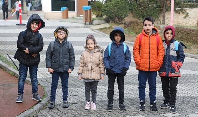 Balyanoz'daki küçük misafirlerimiz okula başladı