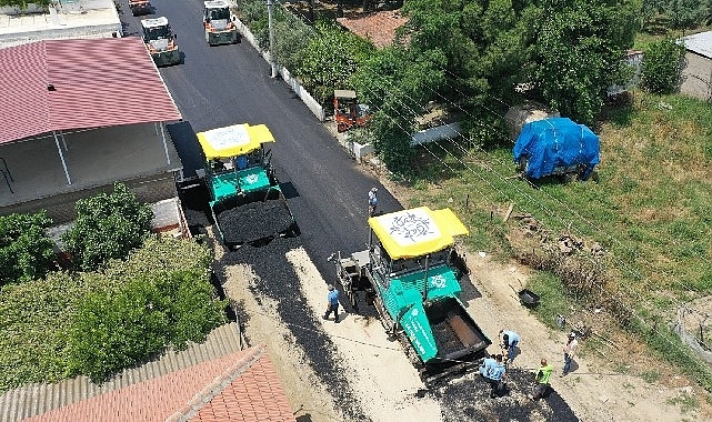 Aydın Büyükşehir Belediyesi Çine Kahraman Mahallesi yolunu yeniliyor