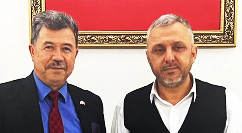 MHP’nin Aday Adayı Mustafa Eker’den AKP İlçe Başkanı Yılmaz’a Nezaket Ziyareti