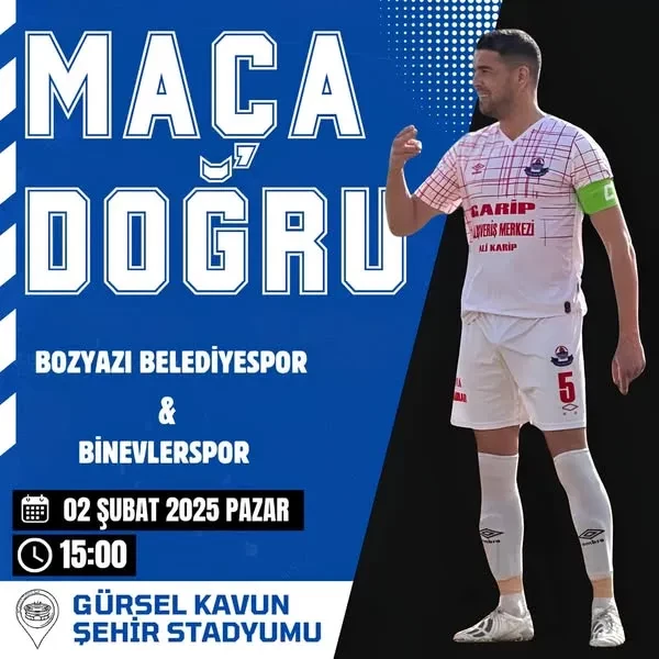 BOZYAZI’DA FUTBOL ŞÖLENİ! BELEDİYESPOR TARİHİ BİR MAÇA ÇIKIYOR