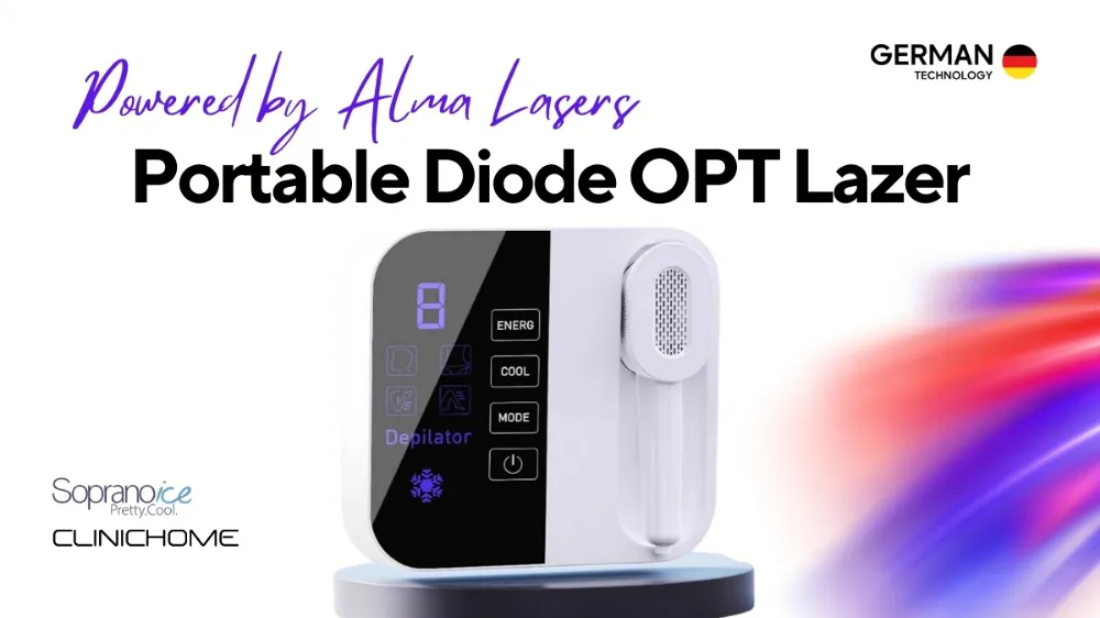 Clinichome’den Profesyonel Epilasyon Cihazı: Portable Diode OPT Lazer