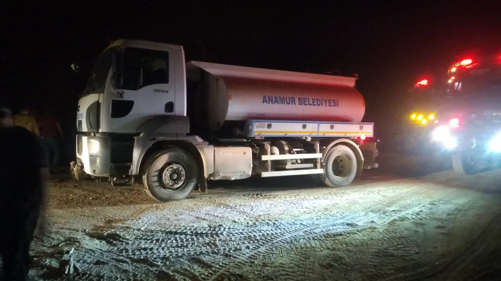 Anamur Belediyesi Yangına Karşı Tüm Ekibi İle Teyakkuzda