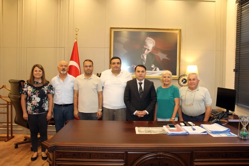 Anamur Gazeteciler Cemiyeti’nden Kaymakam Kemal Duru’ya Ziyaret