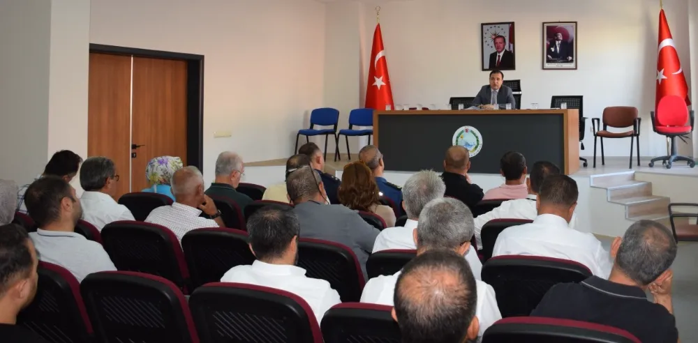 Kaymakam Kemal Duru Başkanlığında Okul Güvenliği Toplantısı 