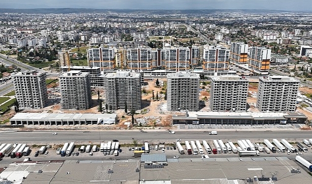 Güneş Mahallesi Kentsel Dönüşüm Projesi'nde Kaba İnşaat Tamamlandı