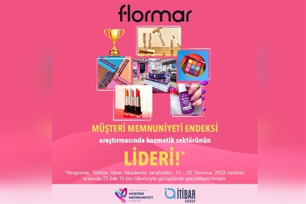 Flormar Müşteri Memnuniyeti Endeksi araştırmasında kozmetik sektörünün lideri