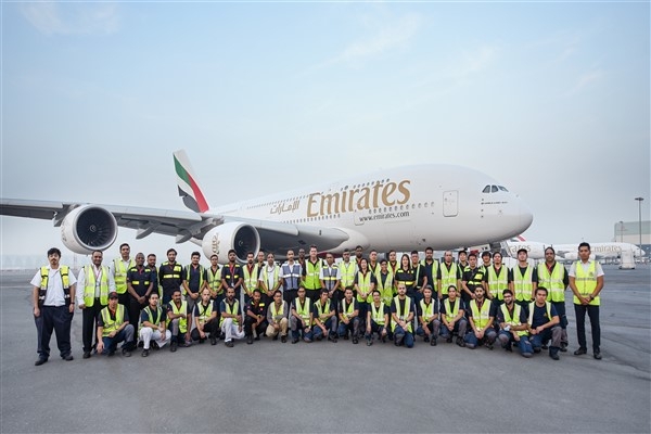 Emirates’in amiral gemisi A380, bakıma alındı