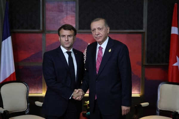 Cumhurbaşkanı Erdoğan, Fransa Cumhurbaşkanı Macron ile görüştü